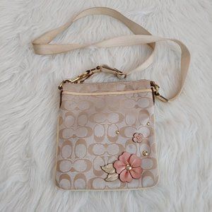 Coach Floral Cross-Body Bag
